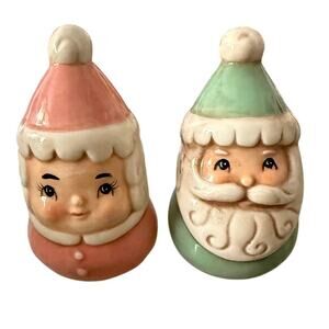 JOHANNA PARKER Mr Mrs Santa Claus Christmas Festive Holiday Salt Pepper Set
